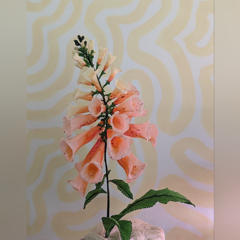 Paper foxglove centre peice